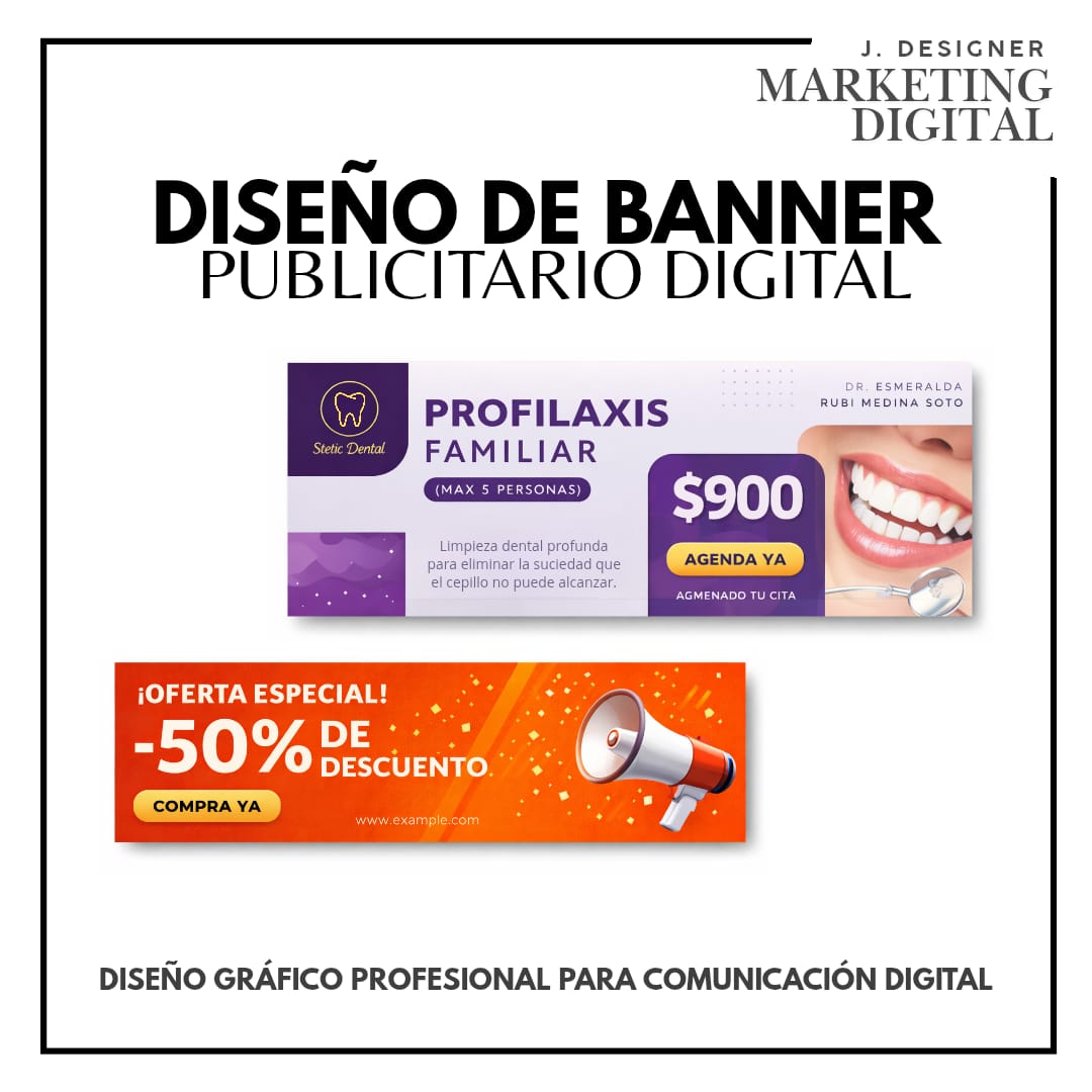 Diseño de banner publicitario digital